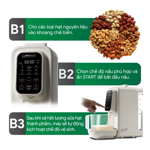 Máy Làm Sữa Hạt Cao Cấp 2Good Sona i8